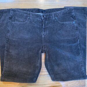 Theory Size 10 Grey corduroy pants/jeans - NWOT